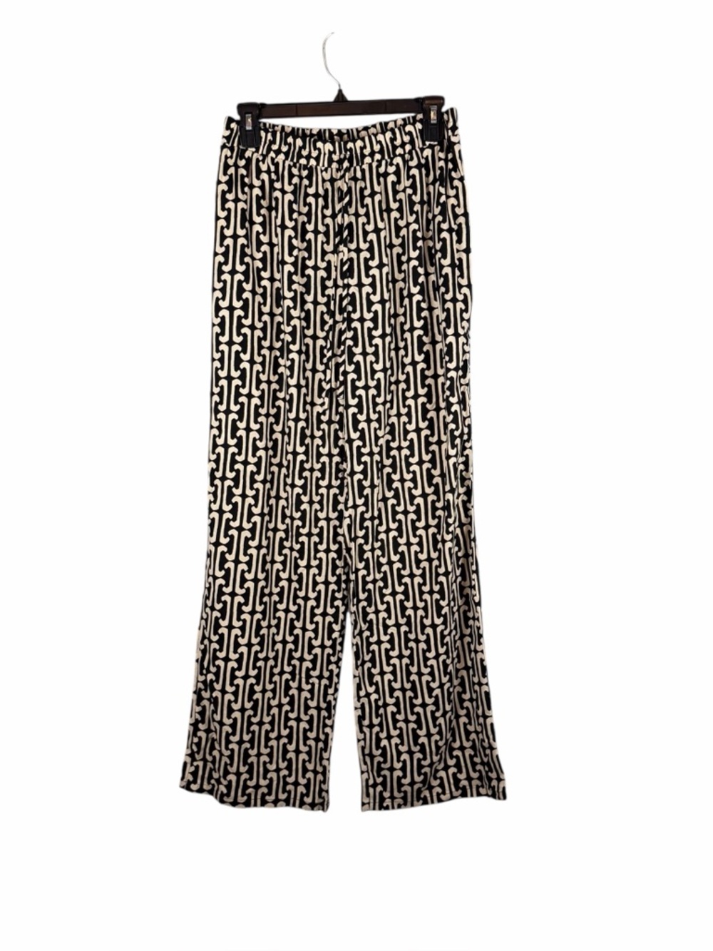 Monteau Los Angeles Abstract Print Wide Leg Pants Size Large